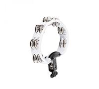 Meinl Headliner Mountable ABS Tambourine Dual Row Steel Jingles White