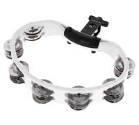 Meinl Headliner Mountable ABS Tambourine Dual Row Steel Jingles White