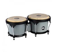 Meinl Percussion Bongos Journey Series - 2 hand drums with 6.5 and 7.5 inches - including tuning key - ABS plastic, Gray (HB50UG)