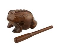 Meinl Percussion Wooden Frog Instrument - Medium-Large Guiro in Frog Shape - Including Wooden Scraper - Wood, Brown (FROG-M)