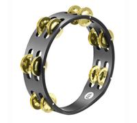 Meinl Percussion 2 Row Compact Tambourine Brass Jingles CTA2BBK