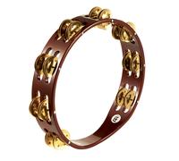 Meinl Percussion 2 Row Wood Tambourine Brass Jingles TA2B-AB