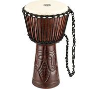 Meinl Percussion African Style Djembe - Medium Sized Handdrum - With Goat Head - Diameter 10 Inches - Mahogany, Brown (PROADJ4-M)