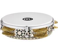 Meinl Percussion Artisan Riq Drum - Frame Drum with Jingles - Diameter 8.75 Inches - Wood / Brass, Multicoloured / Gold (AERIQ1)