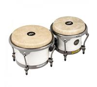 Meinl Percussion Artist Series Bongo Roberto Serrano Remo Fiberskyn Heads 7" & 8 1/2" Pearl White
