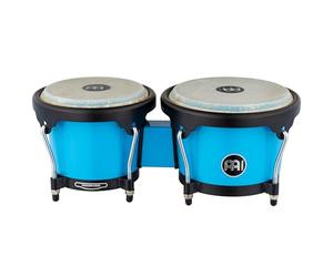 Meinl Percussion Bongos Journey Series - 2 hand drums with 6.5 and 7.5 inches - including tuning key - ABS plastic, Blue (HB50GB)