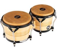 Meinl Percussion Bongos Luis Conte - Artist Series - 2 hand drums with 6.75 and 8 inches - including tuning key - Siam Oak, Natural (LC300NT-M)