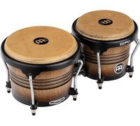 Meinl Percussion Bongos Marathon Series - 2 hand drums with 6.75 and 8 inches - including tuning key - Siam Oak, Antique Tobacco Burst (FWB190ATB-M)