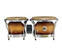 Meinl Percussion Bongos Professional Series - 2 hand drums with 7 and 8.5 inches - including tuning key - Siam Oak, Gold Amber Sunburst (FWB400GAB)