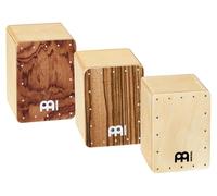 Meinl Percussion Cajon Shaker Set - Mini Musical Instrument - Gift Idea - Baltic Birch, Exotic Zebrano, Bubinga Burl, Natural (SH50-SET)