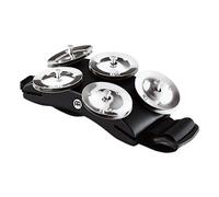 Meinl Percussion CFT5-BK Cajon Foot Tambourine with Steel Jingles and MDF Frame, Black