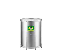 Meinl Percussion Classic Series Surdo - Medium-Large Samba Drum - 18-inch Diameter - 22-inch Height - Aluminum, Silver (SUC18)