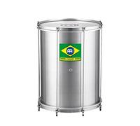 Meinl Percussion Classic Series Surdo - Small Samba Drum - 16-inch Diameter - 20-inch Height - Aluminum, Silver (SUC16)