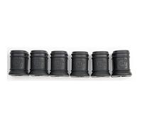 Meinl Percussion Conga Saver Set - 6-piece Tuning Lug Cover Set for 10 mm Conga Tension Rods - Plastic, Black (CONGA-SAVER10)
