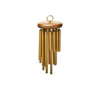 Meinl Percussion Hand Held Chimes - Large Musical Instrument with 24 Sound Bars - Hand-Played - With Holding Ring - Aluminum, Gold (CH-H24)