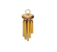 Meinl Percussion Hand Held Chimes - Small Musical Instrument with 12 Sound Bars - Hand-Played - With Holding Ring - Aluminum, Gold (CH-H12)