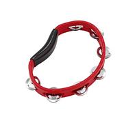 Meinl Percussion Headliner Hand Tambourine - 1-Row Tambourine - With Curved Handle - ABS Plastic / Steel, Red / Silver (HTR)