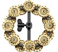Meinl Percussion Headliner Hihat Tambourine - Tambourine Add-On for Drum Cymbals - 5-inch Diameter - Mylar / Brass, Black / Gold (HTHH2B-BK)