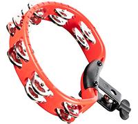 Meinl Percussion Headliner Mountable Tambourine - 2-Row Tambourine - With L-Shaped Holder - ABS Plastic / Steel, Red / Silver (HTMT2R)