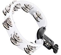 Meinl Headliner Mountable ABS Tambourine Dual Row Steel Jingles White