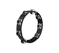 Meinl 2 Row Tour Tambourine Steel Jingles Black