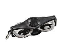 Meinl Percussion Keychain Tambourine Gadget - Mini Musical Instrument with Keyring - ABS plastic, Black (KRT-BK)