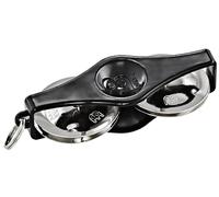 Meinl Percussion Keychain Tambourine Gadget - Mini Musical Instrument with Keyring - ABS plastic, Black (KRT-BK)