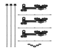 Meinl Percussion Microphone Clamp Set - Mounting Set for Microphone for Cymbal Stands - Steel, Black (MPMCS)