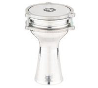 Meinl Percussion Mini Series Darbuka - Mini Handdrum - With Synthetic Head - Diameter 4.25 Inches - Aluminum, Silver (HE-050)
