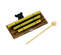 Meinl Percussion Mountable Series Chime - 3-row - Mountable - Including Mallet - Wood and Aluminum, Natural and Gold (CH3)