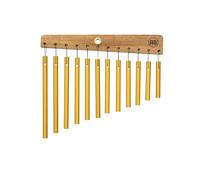 Meinl Percussion Mountable Series Chime - Very Small Musical Instrument with 12 Sound Bars - Mountable - 1-row - Wood and Aluminum, Natural and Gold (CH12)
