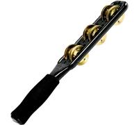 Meinl Percussion Professional Jingle Stick - 2-Row Jingle Stick - ABS Plastic / Brass, Black / Gold (JG1B-BK)
