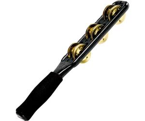 Meinl Percussion Professional Jingle Stick - 2-Row Jingle Stick - ABS Plastic / Brass, Black / Gold (JG1B-BK)