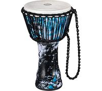 Meinl Percussion Rope Travel Djembe - Medium Sized Handdrum - With Nylon Ropes - Diameter 10 Inches - Plastic, Multicoloured (PADJ8-M-F)