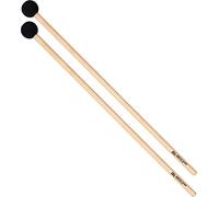 Meinl Percussion Temple Wood Mallet - 1 Pair of Mallets for Temple Blocks and Wood Blocks - Rubber Heads - Length 12.5 Inches - Hickory, Natural (MPM5)