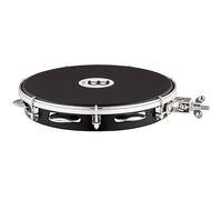 Meinl Percussion Traditional ABS Pandeiro - Frame Drum with Holder - 10 Inches - With Nappa Head - ABS Plastic, Black (PA10A-BK-NH-H)