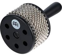 Meinl Percussion Turbo Cabasa Instrument - Medium-Large Shaker Instrument with Bead Chain - With Sound Ports - Wood / Stainless Steel, Black (CA5BK)