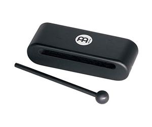 Meinl Percussion Wood Block Instrument - Medium-Large Percussion Instrument Incl. Wooden Beater - Siam Oak, Black (MWB1BK)