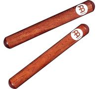 Meinl Percussion Wood Claves Classic - 1 Pair of Cylindrical Claves - With Cutting Sound - Musical Instrument - Walnut, Natural (CL1RW)