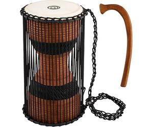 Meinl Percussion Wood Talking Drum - Large Instrument with Goat Skin Head - Height 16-inch - Including Wooden Beater - Mahogany, Multicoloured (ATD-L)