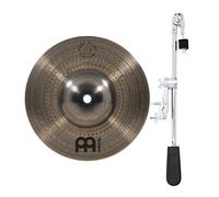 Meinl Pure Alloy 8" Custom Splash & Gear4music Deluxe Weighted Cymbal Grabber Arm