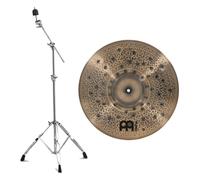Meinl Pure Alloy Custom 18" Extra Thin Hammered Crash & Gretsch Explorer Series Boom Cymbal Stand