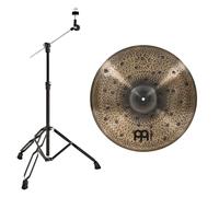 Meinl Pure Alloy Custom 20" Extra Thin Hammered Crash & Gear4music Boom Arm Stand Black