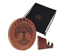 Meinl Sonic Energy 12" Rain Disk Stream Sound Moon Phases & Tree of Life Carving