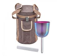 Meinl Sonic Energy 3.75" Essence Solfeggio Crystal Singing Bowl Sol 741 Hz Lavender Purple