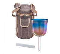 Meinl Sonic Energy 4.5" Essence Solfeggio Crystal Singing Bowl Mi 528 Hz Sunrise Blue