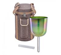 Meinl Sonic Energy 5.75" Essence Solfeggio Crystal Singing Bowl Ut 396 Hz Olive Green