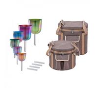 Meinl Sonic Energy 6-piece Essence Solfeggio Crystal Singing Bowl Set