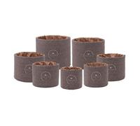 Sonic Energy Nylon Crystal Singing Bowl Sleeve Set - 7 Cases, 8 to 14 Inches - Brown, Padded - For Transport and Storage (CSBPSSET2)