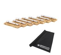 Meinl Sonic Energy EC-SET-CHA-7 Chimes Chakra Set 7-Piece with Keepdrum Microfibre Cloth